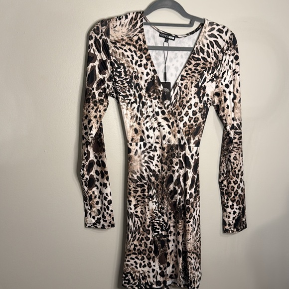 Fashion Nova Belted Leopard Mini Dress - Picture 5 of 5